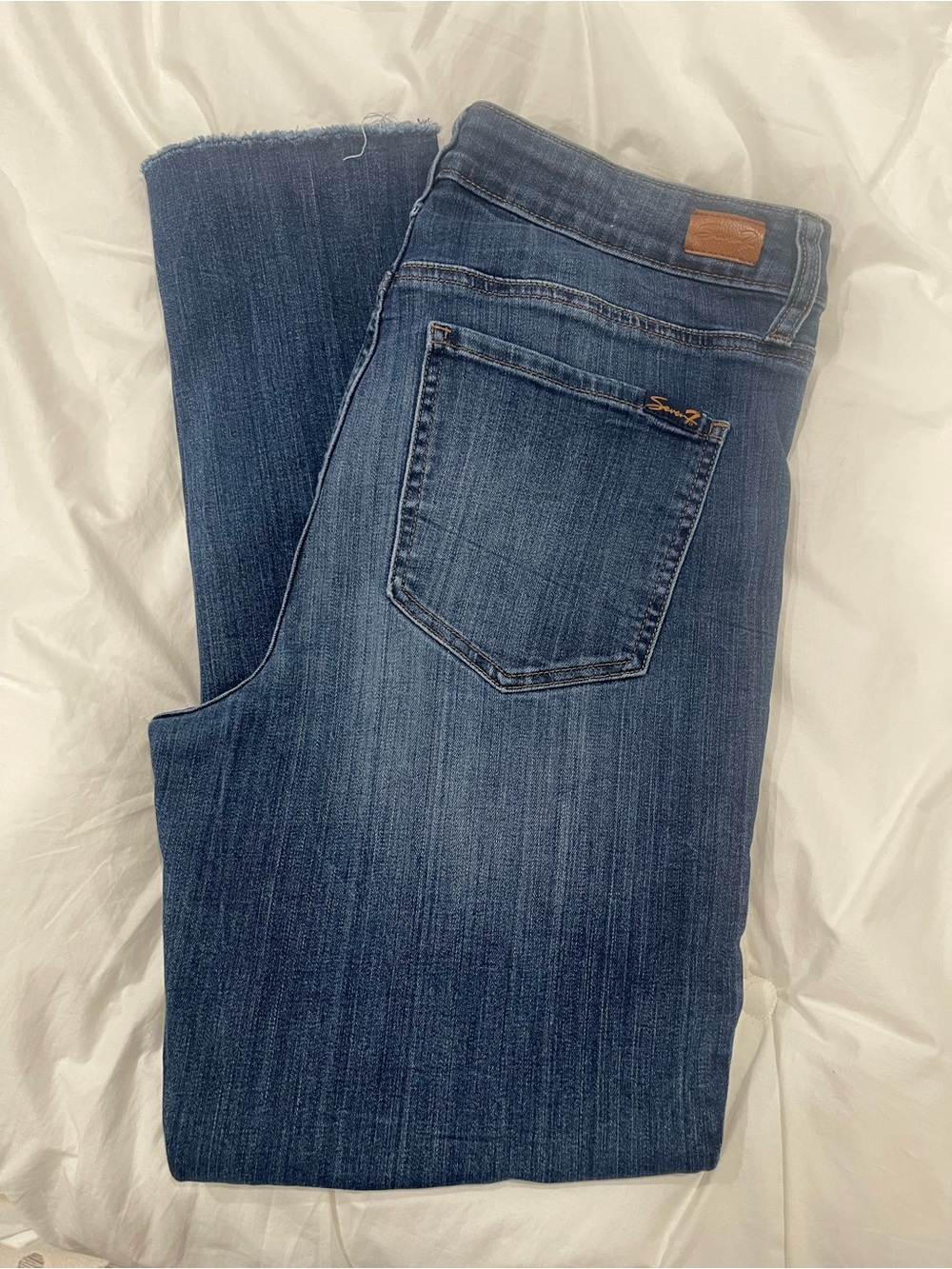 Seven7 Women's Midwash Straight-Leg Jeans